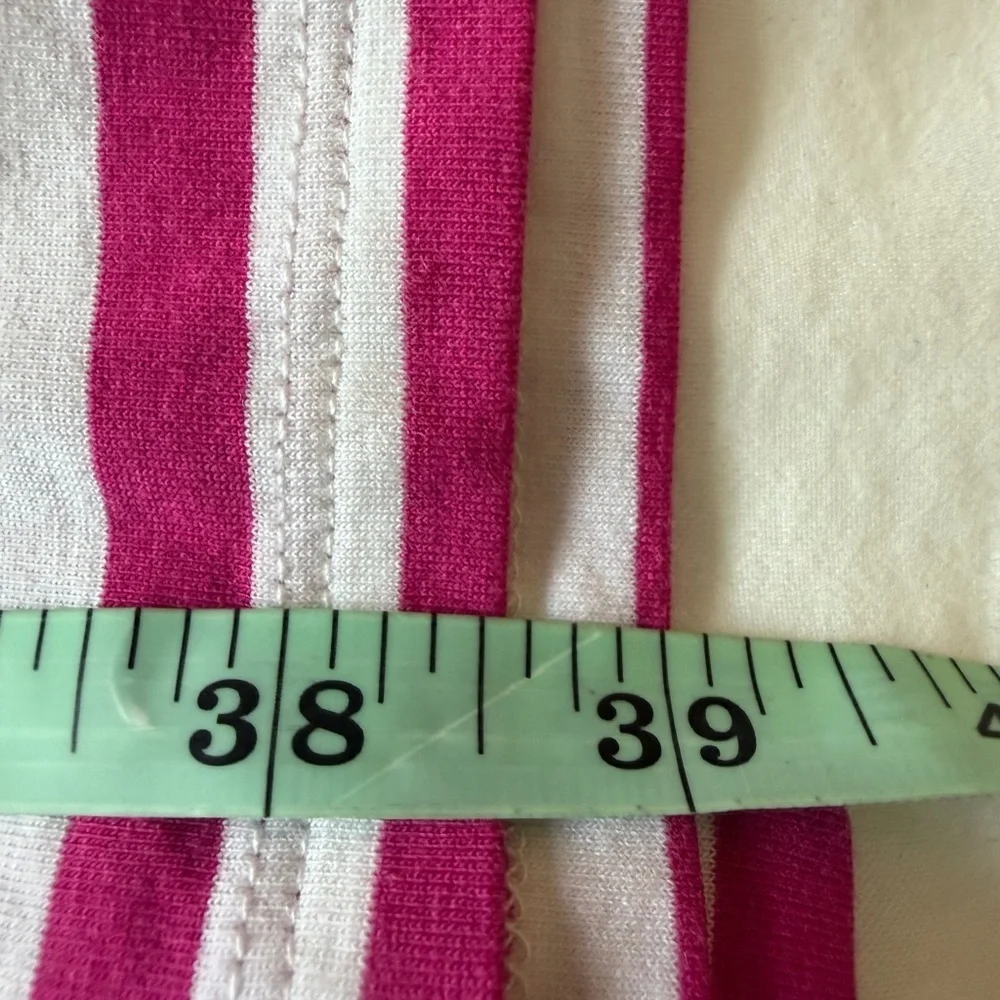 Michael Kors Pink and White Striped Maxi Skirt